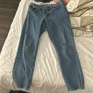 Levi’s wedgie fit dark wash